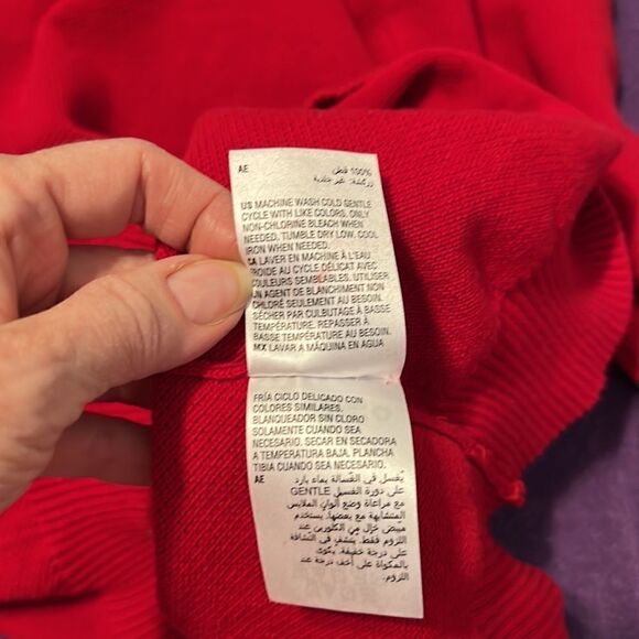 Club Room mens size XL long sleeve half zip red sweater worn 2x EUC - Picture 10 of 11